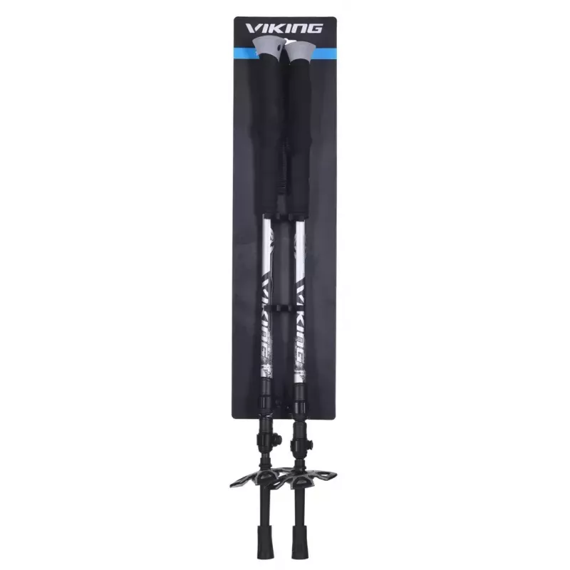 Trekking lazdelės Viking Vario Tour — reguliuojamas ilgis 135 cm, 16 mm, EVA rankenos, 486 g (pora)