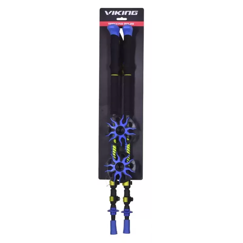 Trekking poles Viking Carbo Lite Juoda Lime, 175 cm, carbon, 610 g