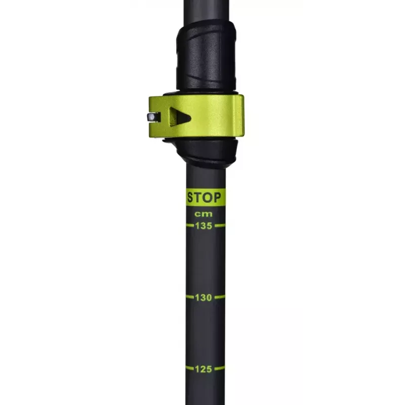 Trekking poles Viking Carbo Lite Juoda Lime, 175 cm, carbon, 610 g