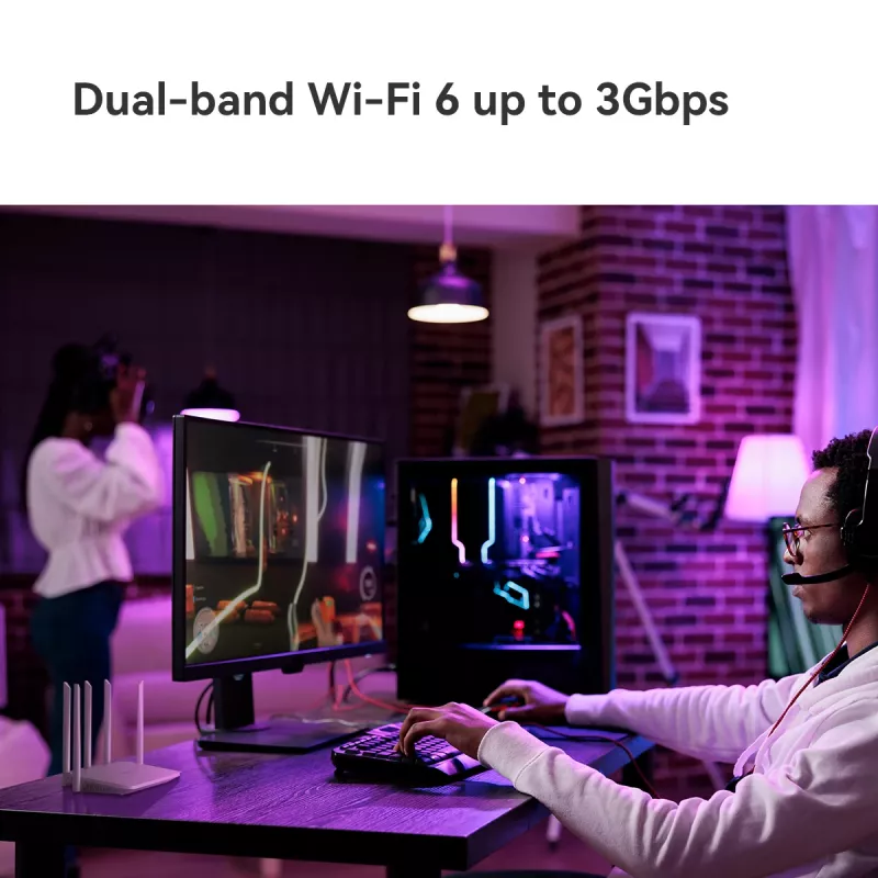 Imou HX21 belaidis maršrutizatorius Gigabit Ethernet Dvijuostis (2,4 GHz / 5 GHz) Baltas