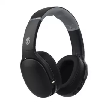 Ausinės Skullcandy Crusher Evo — belaidės ir laidinės antausinės ausinės, Bluetooth 5.0, 40 val. baterija, USB-C, 3,5 mm, sulankstomos, juodos