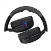 Ausinės Skullcandy Crusher Evo — belaidės ir laidinės antausinės ausinės, Bluetooth 5.0, 40 val. baterija, USB-C, 3,5 mm, sulankstomos, juodos