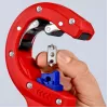 Vamzdžių pjoviklis Knipex 90 23 01 BK plieninė geležtė plastikinė rankena 165 mm