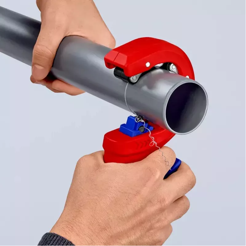 Vamzdžių pjoviklis Knipex 90 23 01 BK plieninė geležtė plastikinė rankena 165 mm