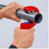 Vamzdžių pjoviklis Knipex 90 23 01 BK plieninė geležtė plastikinė rankena 165 mm