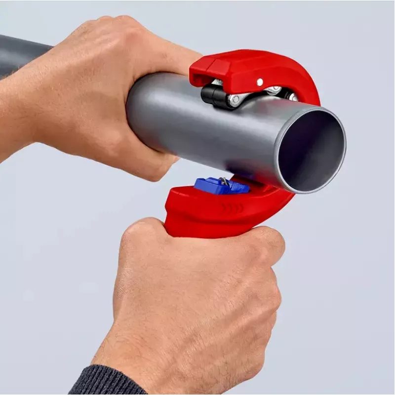 Vamzdžių pjoviklis Knipex 90 23 01 BK plieninė geležtė plastikinė rankena 165 mm