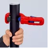 Vamzdžių pjoviklis Knipex 90 23 01 BK plieninė geležtė plastikinė rankena 165 mm