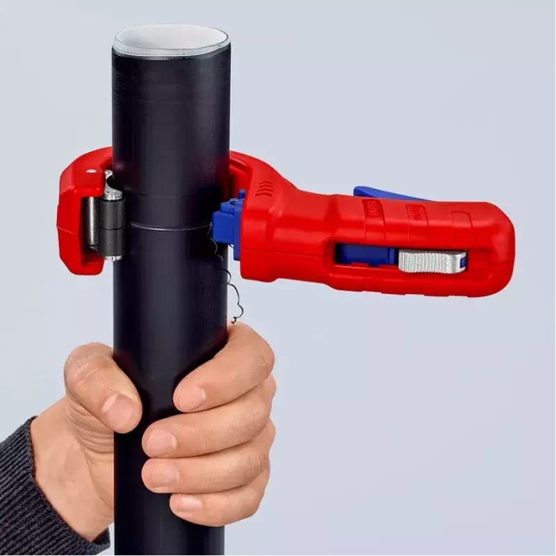 Vamzdžių pjoviklis Knipex 90 23 01 BK plieninė geležtė plastikinė rankena 165 mm