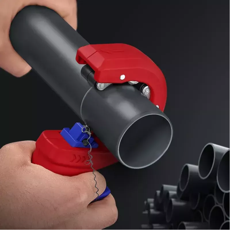 Vamzdžių pjoviklis Knipex 90 23 01 BK plieninė geležtė plastikinė rankena 165 mm