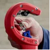 Vamzdžių pjoviklis Knipex 90 23 01 BK plieninė geležtė plastikinė rankena 165 mm