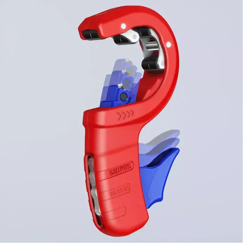 Vamzdžių pjoviklis Knipex 90 23 01 BK plieninė geležtė plastikinė rankena 165 mm