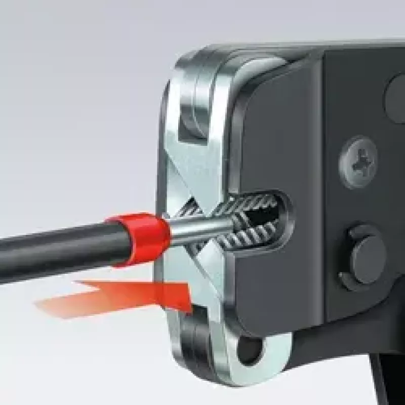 Replės Knipex 97 53 09 plieno mėlynos raudonos 190 mm 486 g