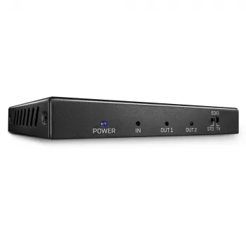 Lindy 2 Port HDMI 2.0 18G Splitter, HDMI, 2x HDMI, 3840 x 2160 pikselių, juoda, metalinė, CE, FCC, RoHS, REACH, California Proposition 65