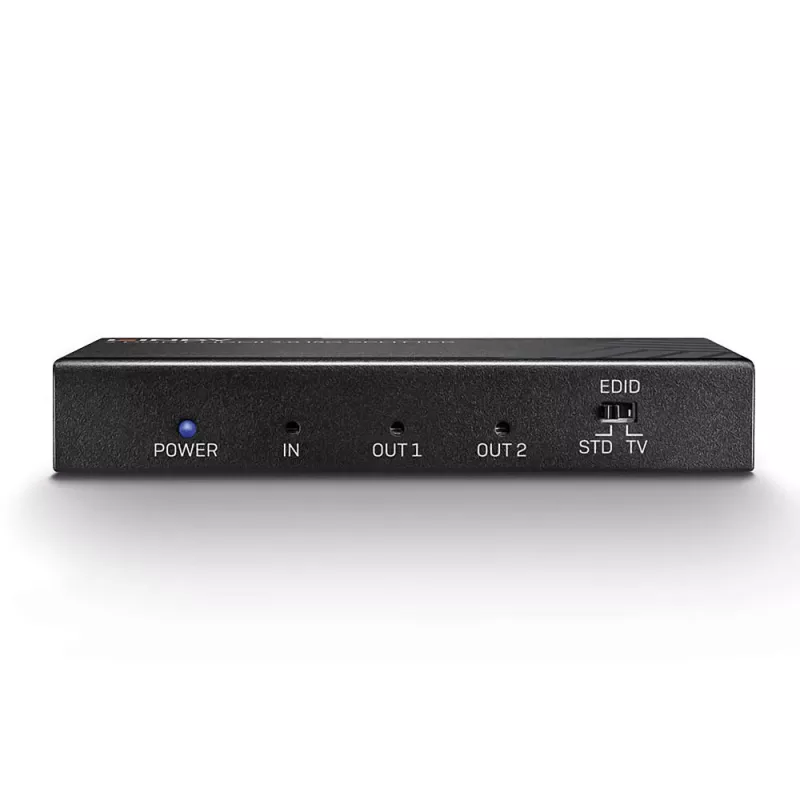 Lindy 2 Port HDMI 2.0 18G Splitter, HDMI, 2x HDMI, 3840 x 2160 pikselių, juoda, metalinė, CE, FCC, RoHS, REACH, California Proposition 65