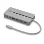 Lindy DST-Mx Duo USB-C nešiojamojo kompiuterio / MacBook mini prijungimo stotelė su dviejų ekranų (4K) palaikymu ir 100 W pralaidiniu įkrovimu
