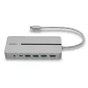Lindy DST-Mx Duo USB-C nešiojamojo kompiuterio / MacBook mini prijungimo stotelė su dviejų ekranų (4K) palaikymu ir 100 W pralaidiniu įkrovimu