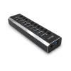 Lindy 10 prievadų USB 3.0 šakotuvas su įjungimo/išjungimo jungikliais