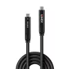 Lindy 10m USB 3.2 Gen 1 ir DP 1.4 Type C hibridinis kabelis, 10 m, USB C, USB C, USB 3.2 Gen 1 (3.1 Gen 1), juoda