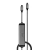 Lindy DST-Micro 140, USB-C nešiojamojo kompiuterio mikro prijungimo stotelė su 4K palaikymu ir 1,4 m 60 W įkrovimo kabeliu