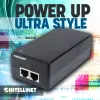 Intellinet Gigabit Ultra PoE+ Injectorius, 1 x 60 W prievadas, atitinka IEEE 802.3bt ir IEEE 802.3at/af, plastikinis korpusas