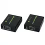 AV siųstuvas ir imtuvas TECHLY IDATA EXT-E70 — HDMI ilgintuvas per Cat6/6a/7 kabelį, Full HD 1920x1080, 60 m, 10,2 Gbit/s, HDCP, juodas