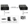AV siųstuvas ir imtuvas TECHLY IDATA EXT-E70 — HDMI ilgintuvas per Cat6/6a/7 kabelį, Full HD 1920x1080, 60 m, 10,2 Gbit/s, HDCP, juodas