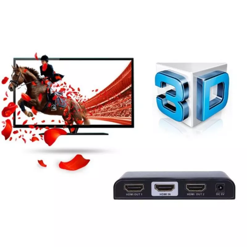 Techly IDATA HDMI2-4K2 vaizdo skirstytuvas HDMI 2x HDMI