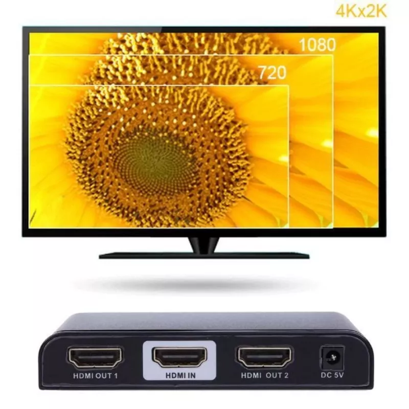 Techly IDATA HDMI2-4K2 vaizdo skirstytuvas HDMI 2x HDMI