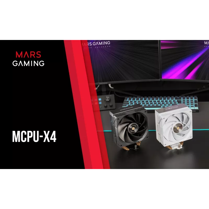 Mars Gaming MCPU-X4 procesoriaus oro aušintuvas 12 cm juodas 1 vnt.