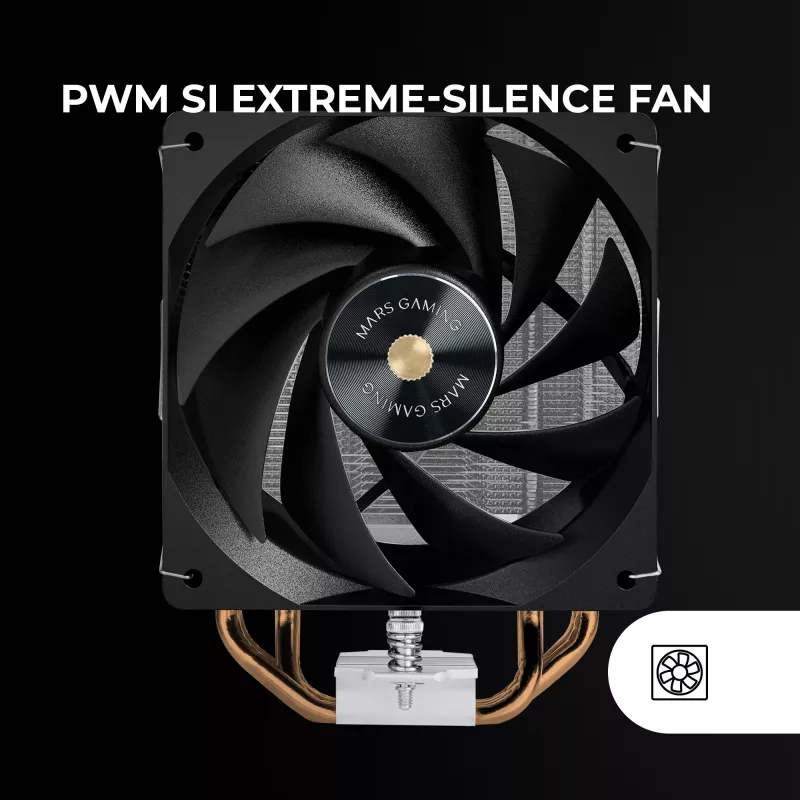 Mars Gaming MCPU-X4 procesoriaus oro aušintuvas 12 cm juodas 1 vnt.