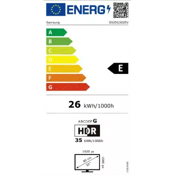 Samsung LS32DG302EUXEN kompiuterio monitorius 81,3 cm (32 colių) 1920 x 1080 pikselių Full HD LCD juodas