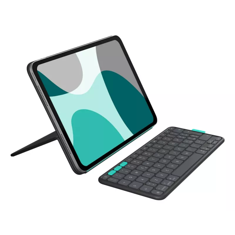 LOGITECH Flip Folio Graphite - iPad Pro 11-in (M4) iPad Air 11-in (M2 & M3) iPad Air (5th gen) - Qwerty UK