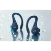 Į ausis įdedamos ausinės JVC HA-EC25TAU — True Wireless, Bluetooth 5.1, IPX5, ausies kabliukas, 6 mm tvarkyklės, 30 val. su dėklu, mėlynos