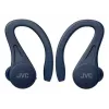 Į ausis įdedamos ausinės JVC HA-EC25TAU — True Wireless, Bluetooth 5.1, IPX5, ausies kabliukas, 6 mm tvarkyklės, 30 val. su dėklu, mėlynos