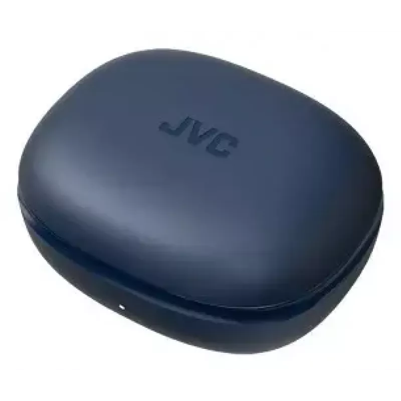 Į ausis įdedamos ausinės JVC HA-EC25TAU — True Wireless, Bluetooth 5.1, IPX5, ausies kabliukas, 6 mm tvarkyklės, 30 val. su dėklu, mėlynos
