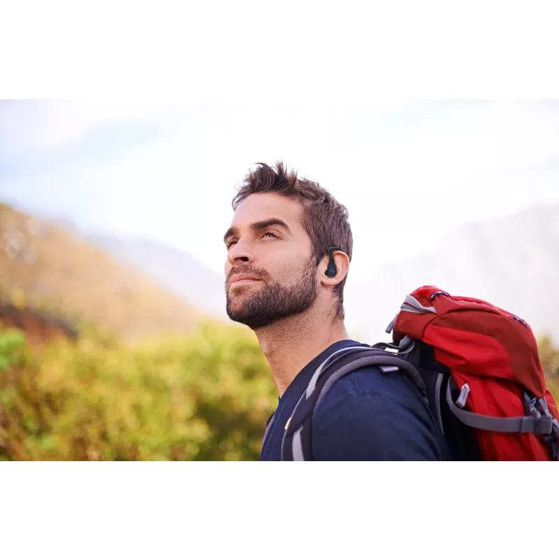 JVC Sports TWS Juoda, True Wireless Stereo (TWS), 20 - 20000 Hz, skambučiai / muzika, 6,8 g, ausinės, juoda