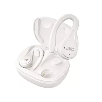 JVC Sports TWS baltos, True Wireless Stereo (TWS), 20–20000 Hz, skambučiams/muzikai, 6,8 g, ausinės, baltos
