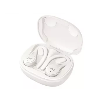 JVC Sports TWS baltos, True Wireless Stereo (TWS), 20–20000 Hz, skambučiams/muzikai, 6,8 g, ausinės, baltos