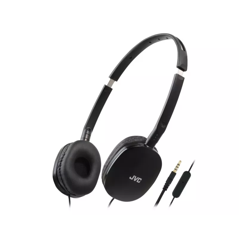 JVC HA-S160M ausinės, binaurinės, laidinės, 3,5 mm, 1,2 m kabelis, neodiminiai 30 mm garsiakalbiai, 12–24000 Hz, 32 Ω, juodos