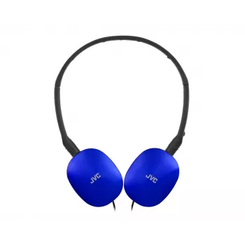 Laidinės ant galvos uždedamos ausinės JVC HA-S160M-AU, binauralinės, 3 cm tvarkyklės, 12–24000 Hz, 32 Ω, 1,2 m kabelis, mėlynos