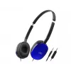 Laidinės ant galvos uždedamos ausinės JVC HA-S160M-AU, binauralinės, 3 cm tvarkyklės, 12–24000 Hz, 32 Ω, 1,2 m kabelis, mėlynos