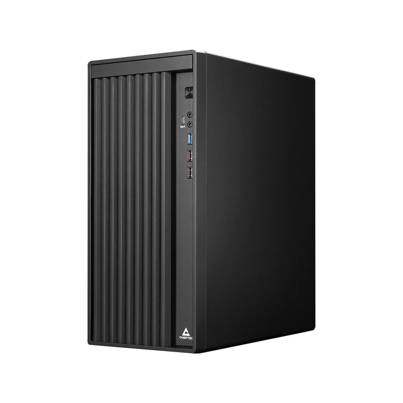 PC korpusas CHIEFTEC BS-20B-OP Midi Tower, juodas, microATX/Mini-ITX, 2x 3,5 col., maks. GPU 27 cm, 1x 5,25 col. lizdas, USB-C