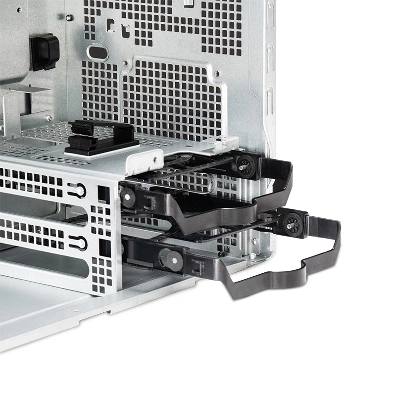 PC korpusas CHIEFTEC BS-20B-OP Midi Tower, juodas, microATX/Mini-ITX, 2x 3,5 col., maks. GPU 27 cm, 1x 5,25 col. lizdas, USB-C