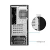 PC korpusas CHIEFTEC BS-20B-OP Midi Tower, juodas, microATX/Mini-ITX, 2x 3,5 col., maks. GPU 27 cm, 1x 5,25 col. lizdas, USB-C
