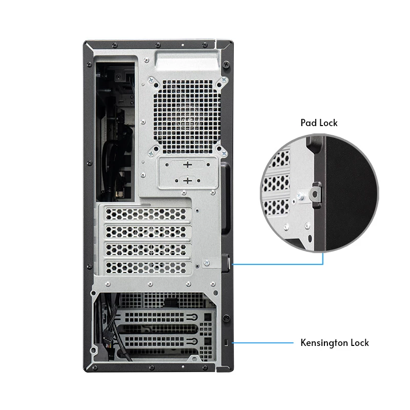 PC korpusas CHIEFTEC BS-20B-OP Midi Tower, juodas, microATX/Mini-ITX, 2x 3,5 col., maks. GPU 27 cm, 1x 5,25 col. lizdas, USB-C
