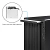 PC korpusas CHIEFTEC BS-20B-OP Midi Tower, juodas, microATX/Mini-ITX, 2x 3,5 col., maks. GPU 27 cm, 1x 5,25 col. lizdas, USB-C