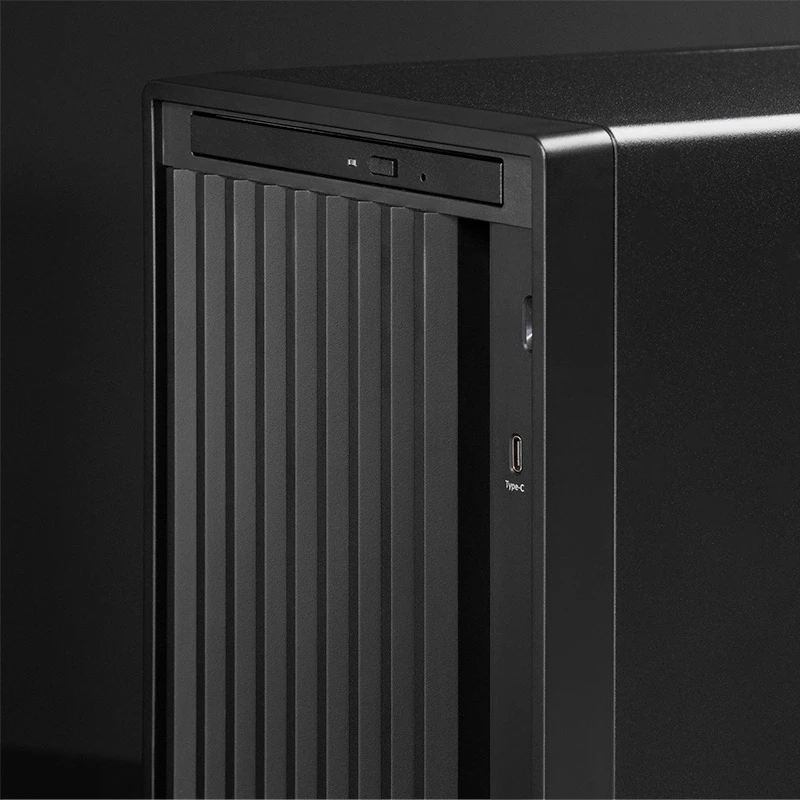 PC korpusas CHIEFTEC BS-20B-OP Midi Tower, juodas, microATX/Mini-ITX, 2x 3,5 col., maks. GPU 27 cm, 1x 5,25 col. lizdas, USB-C