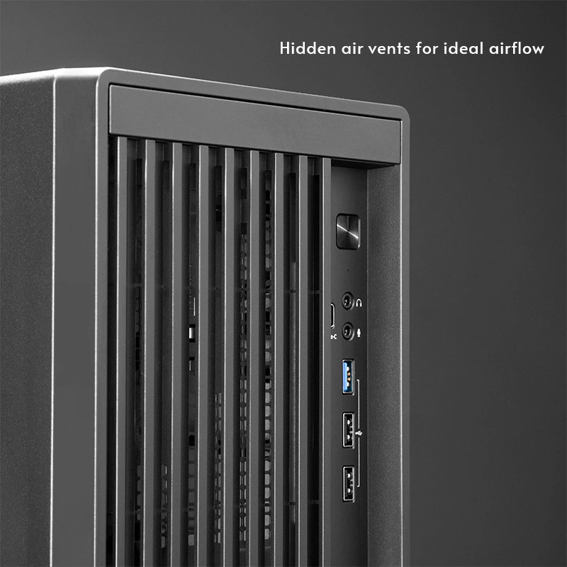 PC korpusas CHIEFTEC BS-20B-OP Midi Tower, juodas, microATX/Mini-ITX, 2x 3,5 col., maks. GPU 27 cm, 1x 5,25 col. lizdas, USB-C
