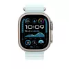 APPLE 49 mm Ice Mėlyna Ocean Band prailginimas - natūralios titano apdailos
