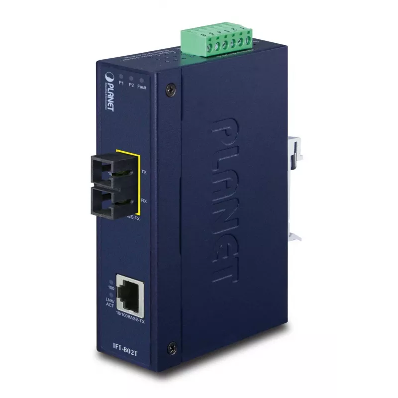 PLANET Ip30 Industrial Fast Ethernet Converter Sc Mm